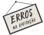 Erros na digitação
